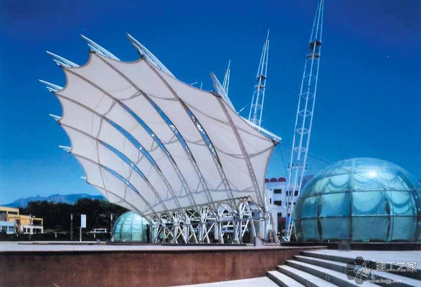 凌海车棚膜结构网架